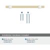 Amerock Mulino 7-9/16 inch (192mm) Center-to-Center Golden Champagne/Matte Black Cabinet Pull, BP36725BBZMB(Golden Champagne/Polished Chrome)