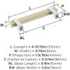 Amerock Mulino 7-9/16 inch (192mm) Center-to-Center Golden Champagne/Matte Black Cabinet Pull, BP36725BBZMB(Golden Champagne/Polished Chrome)