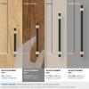 Amerock Mulino 7-9/16 inch (192mm) Center-to-Center Golden Champagne/Matte Black Cabinet Pull, BP36725BBZMB(Matte Black/Golden Champagne)
