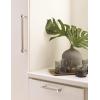 Amerock Mulino 7-9/16 inch (192mm) Center-to-Center Golden Champagne/Matte Black Cabinet Pull, BP36725BBZMB(Silver Champagne/Polished Chrome)