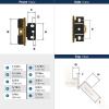 Amerock PK3180TBCZ | Cabinet Hinge | 3/4 in. (19 mm) Door Thickness | Full Inset | Partial Wrap | Ball Tip | Champagne Bronze | Kitchen Cabinet Door Hinge | Single Hinge | Functional Hardware(Antique Brass)