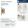 Amerock PK3180TBCZ | Cabinet Hinge | 3/4 in. (19 mm) Door Thickness | Full Inset | Partial Wrap | Ball Tip | Champagne Bronze | Kitchen Cabinet Door Hinge | Single Hinge | Functional Hardware(Champagne Bronze)