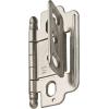 Amerock PK3180TBCZ | Cabinet Hinge | 3/4 in. (19 mm) Door Thickness | Full Inset | Partial Wrap | Ball Tip | Champagne Bronze | Kitchen Cabinet Door Hinge | Single Hinge | Functional Hardware(Satin Nickel)