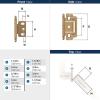 Amerock PK3180TBCZ | Cabinet Hinge | 3/4 in. (19 mm) Door Thickness | Full Inset | Partial Wrap | Ball Tip | Champagne Bronze | Kitchen Cabinet Door Hinge | Single Hinge | Functional Hardware(Champagne Bronze)