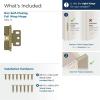 Amerock PK3180TBCZ | Cabinet Hinge | 3/4 in. (19 mm) Door Thickness | Full Inset | Partial Wrap | Ball Tip | Champagne Bronze | Kitchen Cabinet Door Hinge | Single Hinge | Functional Hardware(Golden Champagne)