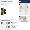 Amerock PK3180TBCZ | Cabinet Hinge | 3/4 in. (19 mm) Door Thickness | Full Inset | Partial Wrap | Ball Tip | Champagne Bronze | Kitchen Cabinet Door Hinge | Single Hinge | Functional Hardware(Antique Brass)