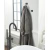 Amerock Wall Mounted Matte Black Towel Ring, Small Hand Towel Holder, Bathroom Accessories, Bath Hardware, Kitchen Towel Holder(Matte Black)