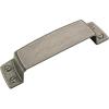 Amerock | Cabinet Cup Pull | Black Bronze | 3-1/2 inch (89 mm) Center to Center | Highland Ridge | 1 Pack | Drawer Pull | Drawer Handle | Cabinet Hardware(Aged Pewter)