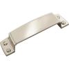 Amerock | Cabinet Cup Pull | Black Bronze | 3-1/2 inch (89 mm) Center to Center | Highland Ridge | 1 Pack | Drawer Pull | Drawer Handle | Cabinet Hardware(Polished Nickel)