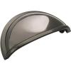 Amerock | Cabinet Cup Pull | Black Nickel | 3 inch (76 mm) Center to Center | Cup Pulls | 1 Pack | Drawer Pull | Drawer Handle | Cabinet Hardware