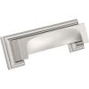 Amerock | Cabinet Cup Pull | Matte Black | 3 inch & 3-3/4 inch (76mm & 96 mm) Center-to-Center | Appoint | 1 Pack | Drawer Pull | Cabinet Handle | Cabinet Hardware(Polished Nickel)