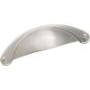Amerock | Cabinet Cup Pull | Oil Rubbed Bronze | 2-1/2 inch (64 mm) Center to Center | Cup Pulls | 1 Pack | Drawer Pull | Drawer Handle | Cabinet Hardware(Satin Nickel)
