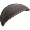 Amerock | Cabinet Cup Pull | Oil Rubbed Bronze | 3 inch (76 mm) Center to Center | Cup Pulls | 5 Pack | Drawer Pull | Drawer Handle | Cabinet Hardware