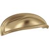 Amerock | Cabinet Cup Pull | Oil Rubbed Bronze | 3 inch. (76 mm) & 4 inch. (102 mm) Center to Center | Ashby | 1 Pack | Drawer Pull | Drawer Handle | Cabinet Hardware(Champagne Bronze)