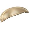 Amerock | Cabinet Cup Pull | Oil Rubbed Bronze | 3 inch. (76 mm) & 4 inch. (102 mm) Center to Center | Ashby | 1 Pack | Drawer Pull | Drawer Handle | Cabinet Hardware(Golden Champagne)