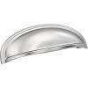 Amerock | Cabinet Cup Pull | Oil Rubbed Bronze | 3 inch. (76 mm) & 4 inch. (102 mm) Center to Center | Ashby | 1 Pack | Drawer Pull | Drawer Handle | Cabinet Hardware(Polished Chrome)