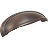 Amerock | Cabinet Cup Pull | Oil Rubbed Bronze | 3 inch. (76 mm) & 4 inch. (102 mm) Center to Center | Ashby | 1 Pack | Drawer Pull | Drawer Handle | Cabinet Hardware(Oil Rubbed Bronze)