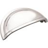 Amerock | Cabinet Cup Pull | Polished Chrome | 3 inch (76 mm) Center to Center | Cup Pulls | 10 Pack | Drawer Pull | Drawer Handle | Cabinet Hardware