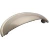 Amerock | Cabinet Cup Pull | Satin Nickel | 2-1/2 inch (64 mm) Center to Center | Cup Pulls | 1 Pack | Drawer Pull | Drawer Handle | Cabinet Hardware