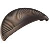 Amerock | Cabinet Cup Pull | Satin Nickel | 3 inch (76 mm) Center to Center | Sea Grass | 1 Pack | Drawer Pull | Drawer Handle | Cabinet Hardware(Oil Rubbed Bronze)