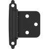 Amerock | Cabinet Hinge | Variable Overlay 𝙷inge | Matte Black | 2 Pack | Self-Closing 𝐇inge | Face Mount 𝗛inge | Cabinet Door Hinge