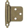 Amerock | Cabinet Hinge| Variable Overlay Hinge | Burnished Brass | 2 Pack | Self-Closing H𝗶𝗻𝗴𝗲 | Face Mount H𝖎𝖓𝖌𝖊 | Cabinet Door Hinge