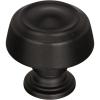 Amerock | Cabinet Knob | Black Bronze | 1-3/16 inch (30 mm) Diameter | Kane | 1 Pack | Drawer Knob | Cabinet Hardware(Black Bronze)