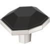 Amerock | Cabinet Knob | Black Bronze/Satin Nickel | 2-1/2 inch (64 mm) Length | London | 1 Pack | Drawer Knob | Cabinet Hardware(Black Bronze/Polished Nickel)