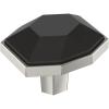 Amerock | Cabinet Knob | Black Bronze/Satin Nickel | 2-1/2 inch (64 mm) Length | London | 1 Pack | Drawer Knob | Cabinet Hardware(Black Bronze/Satin Nickel)