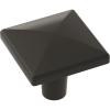 Amerock | Cabinet Knob | Champagne Bronze | 1-1/2 inch (38 mm) Length | Extensity | 1 Pack | Drawer Knob | Cabinet Hardware(Matte Black)