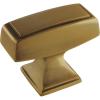 Amerock | Cabinet Knob | Champagne Bronze | 1-1/2 inch (38 mm) Length | Mulholland | 1 Pack | Drawer Knob | Cabinet Hardware(Gilded Bronze)