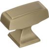 Amerock | Cabinet Knob | Champagne Bronze | 1-1/2 inch (38 mm) Length | Mulholland | 1 Pack | Drawer Knob | Cabinet Hardware(Golden Champagne)