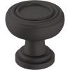 Amerock | Cabinet Knob | Champagne Bronze | 1-1/8 inch (29 mm) Diameter | Ville | 1 Pack | Drawer Knob | Cabinet Hardware(Matte Black)