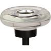 Amerock | Cabinet Knob | Clear/Oil-Rubbed Bronze | 1-3/4 inch (44 mm) Diameter | Glacio | 1 Pack | Drawer Knob | Cabinet Hardware(Clear/Black Bronze)