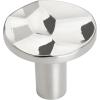 Amerock | Cabinet Knob | Golden Champagne | 1-3/16 inch (30 mm) Diameter | Kamari | 1 Pack | Drawer Knob | Cabinet Hardware(Polished Nickel)
