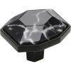 Amerock | Cabinet Knob | Marble White/Oil-Rubbed Bronze | 2-1/2 inch (64 mm) Length | Carrione | 1 Pack | Drawer Knob | Cabinet Hardware(Marble Black/Black Bronze)