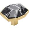 Amerock | Cabinet Knob | Marble White/Oil-Rubbed Bronze | 2-1/2 inch (64 mm) Length | Carrione | 1 Pack | Drawer Knob | Cabinet Hardware(Marble Black/Champagne Bronze)