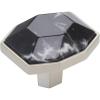 Amerock | Cabinet Knob | Marble White/Oil-Rubbed Bronze | 2-1/2 inch (64 mm) Length | Carrione | 1 Pack | Drawer Knob | Cabinet Hardware(Marble Black/Satin Nickel)