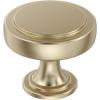 Amerock | Cabinet Knob | Matte Black | 1-1/2 inch (38 mm) Diameter | Exceed | 1 Pack | Drawer Knob | Cabinet Hardware(Golden Champagne)