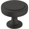 Amerock | Cabinet Knob | Matte Black | 1-1/2 inch (38 mm) Diameter | Exceed | 1 Pack | Drawer Knob | Cabinet Hardware(Matte Black)