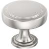 Amerock | Cabinet Knob | Matte Black | 1-1/2 inch (38 mm) Diameter | Exceed | 1 Pack | Drawer Knob | Cabinet Hardware(Polished Nickel)