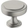 Amerock | Cabinet Knob | Matte Black | 1-1/2 inch (38 mm) Diameter | Exceed | 1 Pack | Drawer Knob | Cabinet Hardware(Satin Nickel)