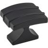 Amerock | Cabinet Knob | Matte Black | 1-1/2 inch (38 mm) Length | Davenport | 1 Pack | Drawer Knob | Cabinet Hardware(Matte Black)