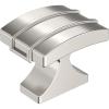 Amerock | Cabinet Knob | Matte Black | 1-1/2 inch (38 mm) Length | Davenport | 1 Pack | Drawer Knob | Cabinet Hardware(Polished Nickel)