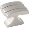 Amerock | Cabinet Knob | Matte Black | 1-1/2 inch (38 mm) Length | Davenport | 1 Pack | Drawer Knob | Cabinet Hardware(Satin Nickel)