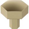 Amerock | Cabinet Knob | Matte Black | 1-1/4 inch (32 mm) Diameter | Caliber | 1 Pack | Drawer Knob | Cabinet Hardware(Golden Champagne)