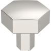 Amerock | Cabinet Knob | Matte Black | 1-1/4 inch (32 mm) Diameter | Caliber | 1 Pack | Drawer Knob | Cabinet Hardware(Polished Nickel)