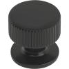 Amerock | Cabinet Knob | Matte Black | 1-1/4 inch (32 mm) Diameter | Carrigan | 1 Pack | Drawer Knob | Cabinet Hardware(Matte Black)