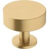 Amerock | Cabinet Knob | Matte Black | 1-1/4 inch (32 mm) Diameter | Radius | 1 Pack | Drawer Knob | Cabinet Hardware(Champagne Bronze)