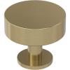 Amerock | Cabinet Knob | Matte Black | 1-1/4 inch (32 mm) Diameter | Radius | 1 Pack | Drawer Knob | Cabinet Hardware(Golden Champagne)
